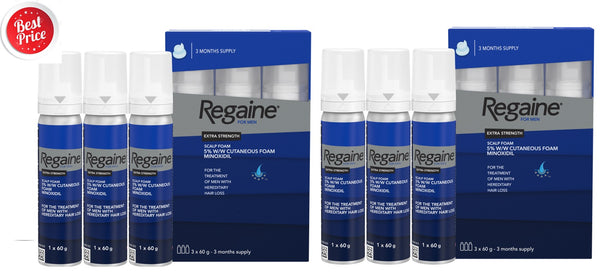 Regaine (minoxidil) 5% Foam For Men - 6 Month Supply