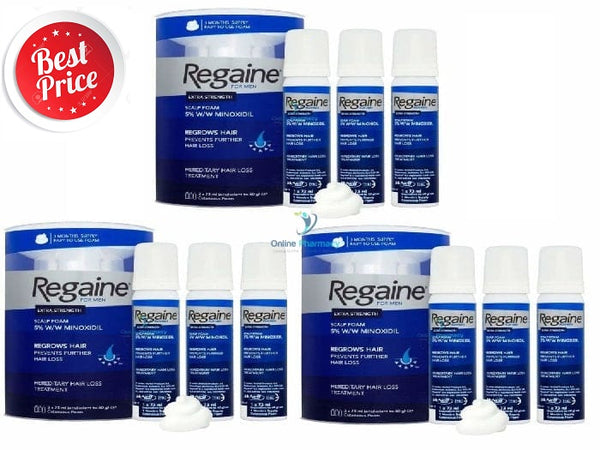 Regaine (minoxidil) 5% Foam For Men - 9 Month Supply