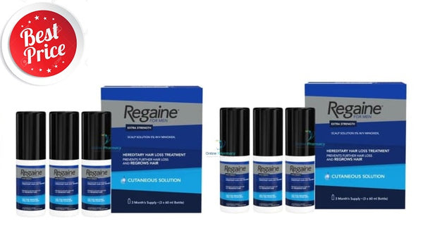 Regaine (minoxidil) 5% Solution For Men (6 Month Supply) - 6 x 60ml Pack