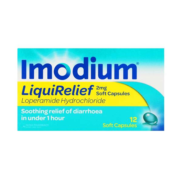 Imodium LiquiRelief 2mg Soft Capsules - 12 Pack