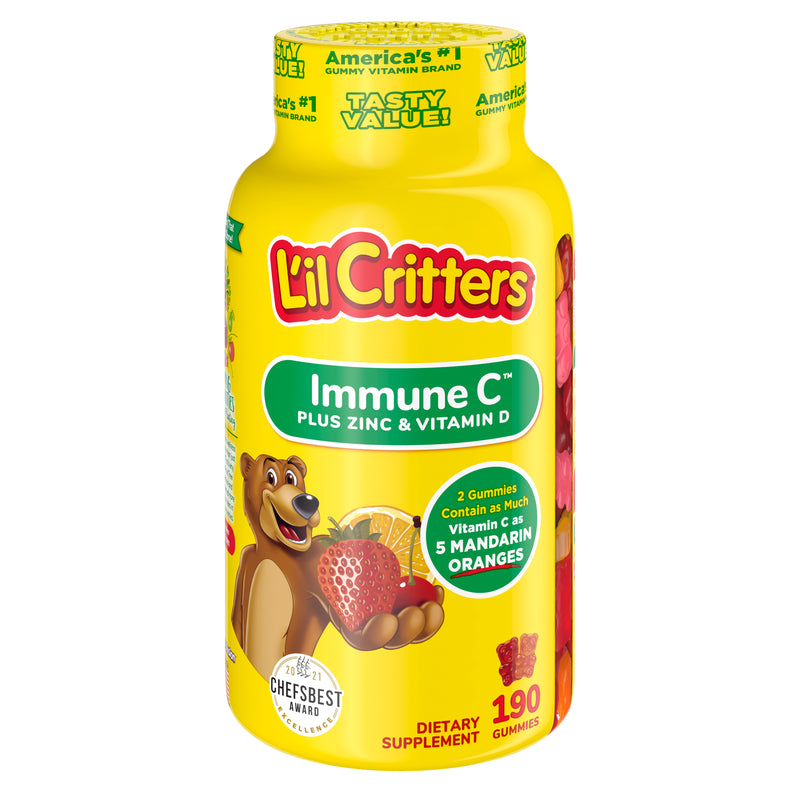 L'il Critters Immune C Plus Zinc Gummy Bears - 60/190 Pack