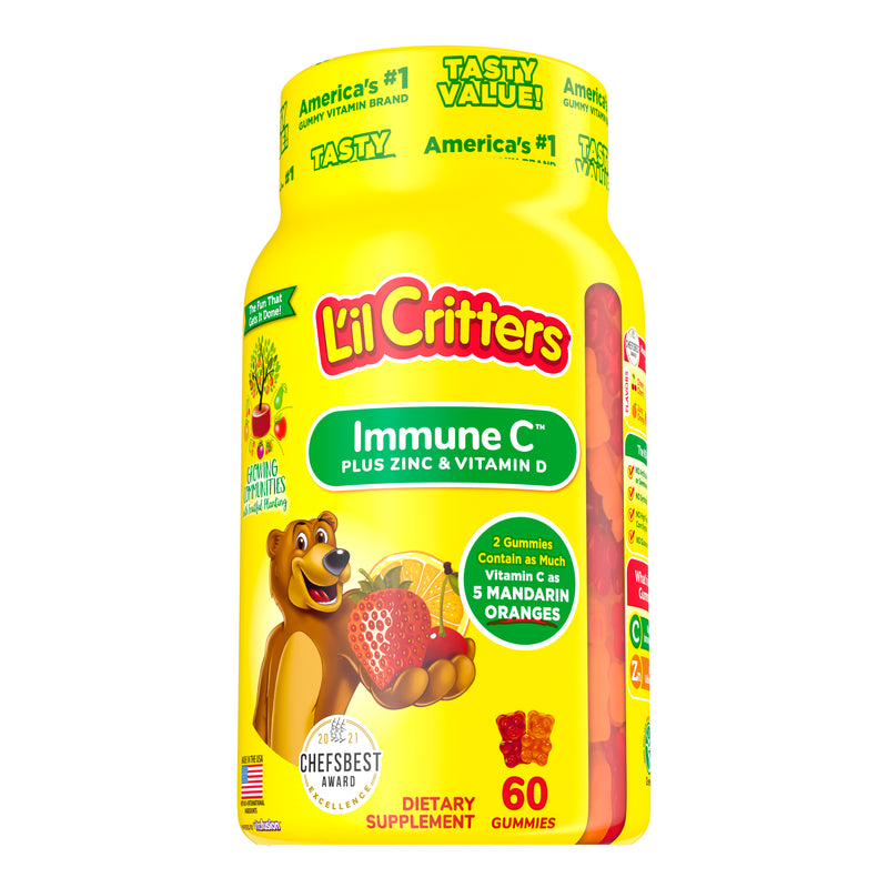 L'il Critters Immune C Plus Zinc Gummy Bears - 60/190 Pack