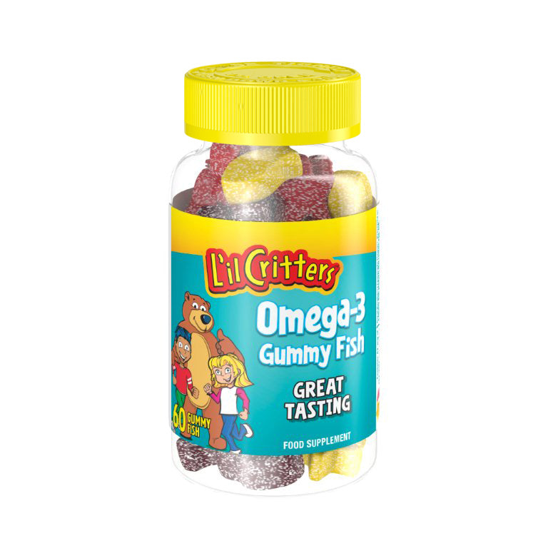 L'il Critters Omega-3 Gummy Fish 50mg EPA/DHA - 60 Pack