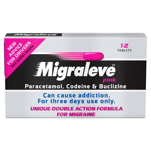Migraleve Pink Migraine Tablets - 12 Tablets