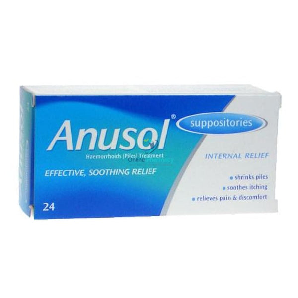 Anusol Suppositories - 12/24 Pack - OnlinePharmacy