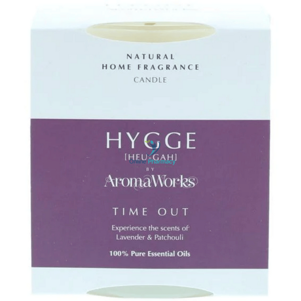 Aromaworks Hygge Candle - Time Out Lavender And Patchouli 220Gm Home Fragrance