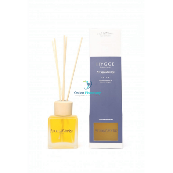 Aromaworks Hygge Reed Diffuser - Relax Vetivert And Petitgrain Home Fragrance