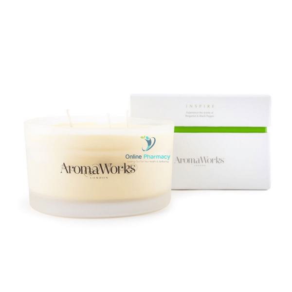 Aromaworks - Inspire Candle 3 - Wick Large Home Fragrance