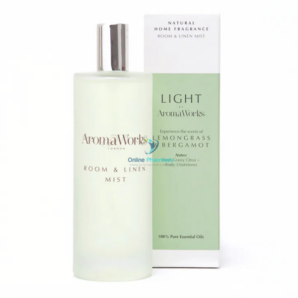 AromaWorks Light Range Lemongrass & Bergamot Room Mist 1ml