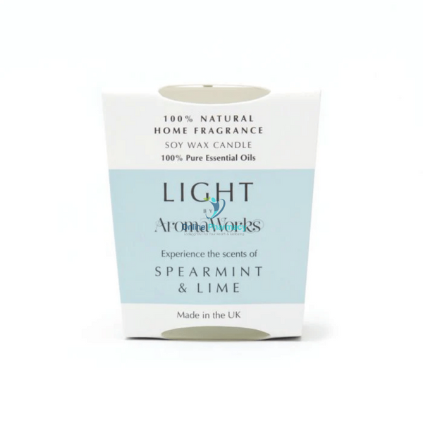Aromaworks Light Range - Spearmint & Lime Candle 30Cl Home Fragrance