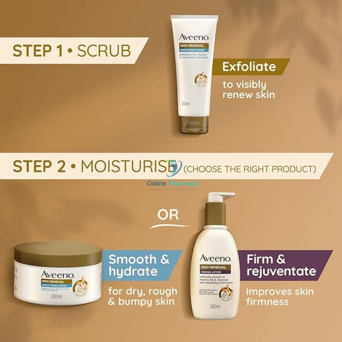 Aveeno Skin Renewal Smoothing Cream 300Ml Body Care