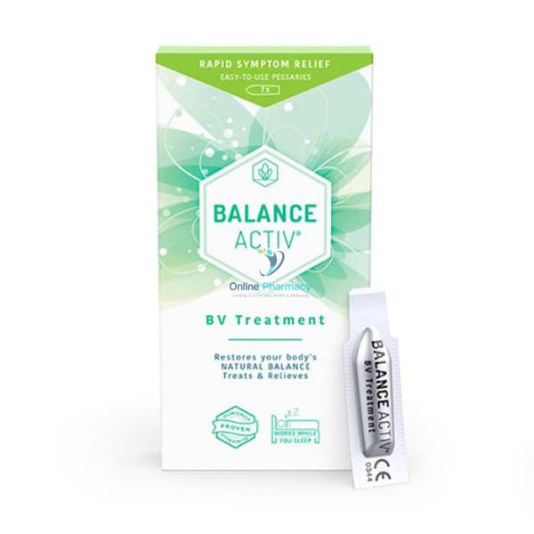 Balance Activ Bv Vaginal Pessaries - 7 X Single Use Bacterial Vaginosis Treatment