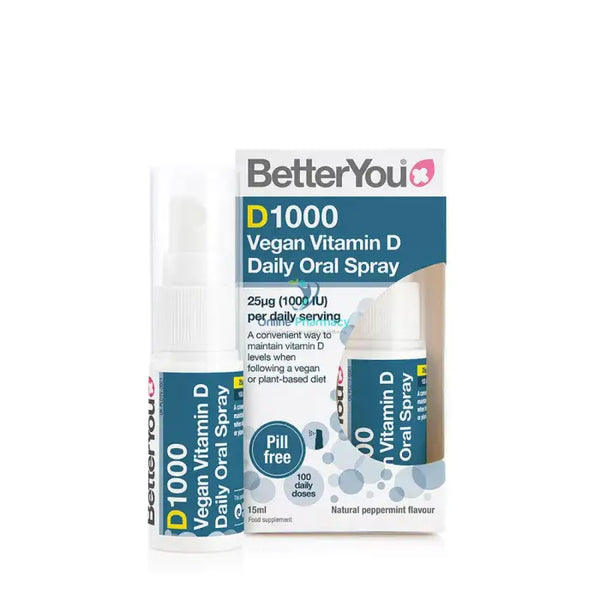 Better You D1000 Vegan Vitamin D Daily Oral Spray Vitamins & Supplements