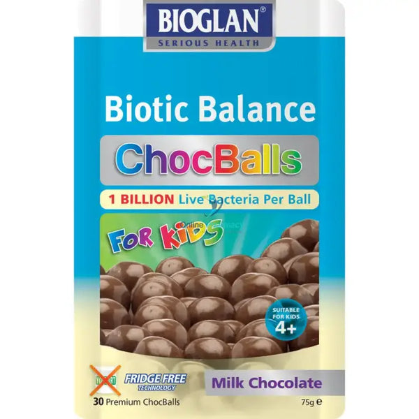 Bioglan Biotic Balance Chocballs For Kids 30 Pack Probiotics & Digestive Health