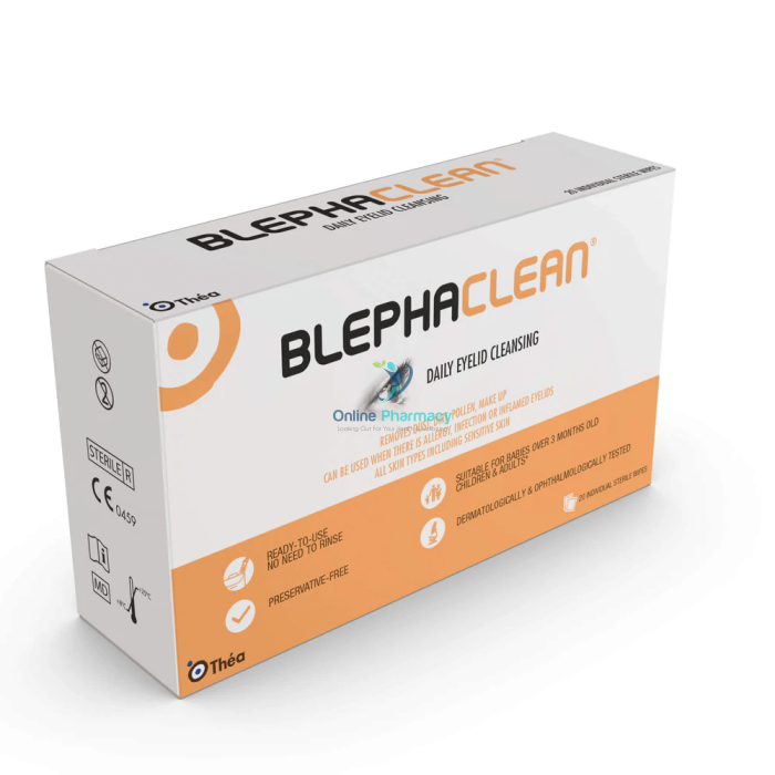 Blephaclean Eyelid Cleansing Wipes 20 Pack Blepharitis & Care