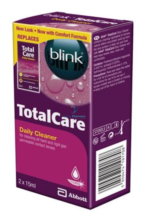 Blink Total Care Daily Eye Cleaner - 2 x 15ml