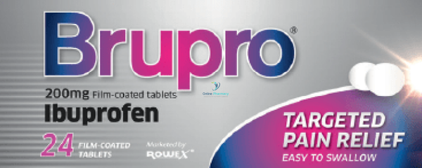 Brupro 200mg Ibuprofen - 12/24/48 Pack - OnlinePharmacy