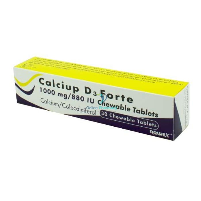 Calciup D3 Forte Chewable Tablets - 30 Tablets