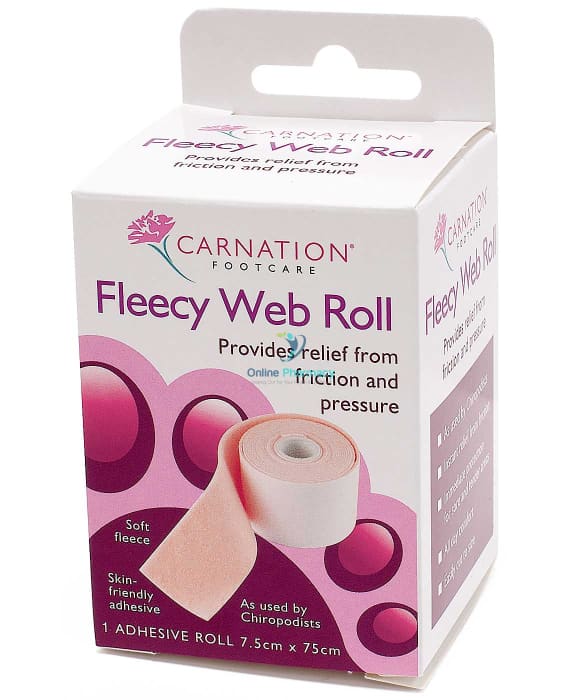 Carnation Fleecy Web Roll - 1 Roll (7.5cm x 75cm) - OnlinePharmacy