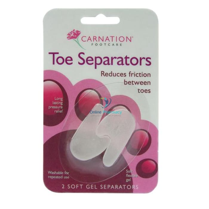 Carnation Gel Toe Separators - 2 Pack