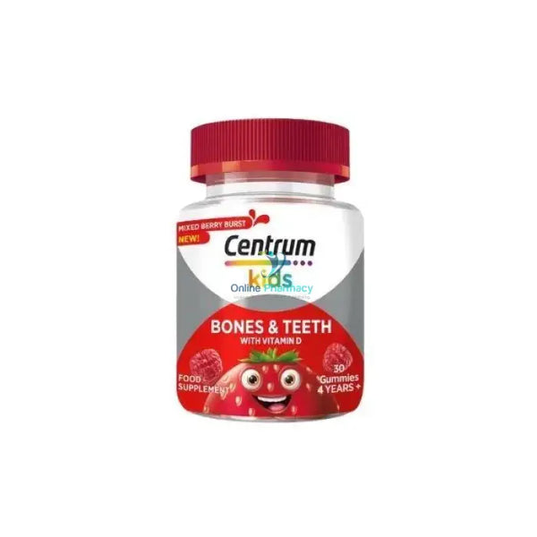 Centrum Kids Bones & Teeth Mixed Berry - 30 Gummies Multivitamins