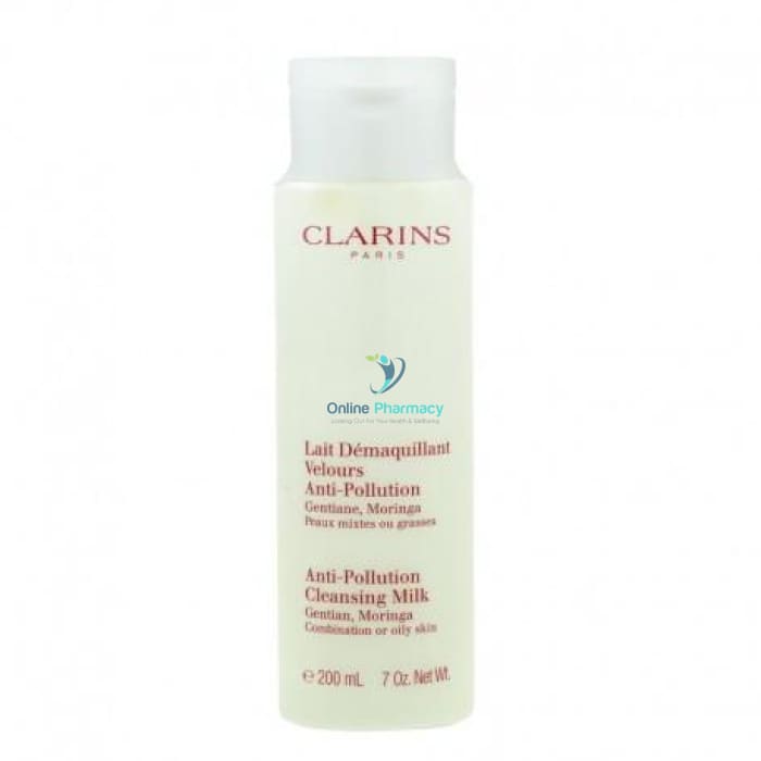 Clarins Anti-Pollution Cleansing Milk- Prevent Blackheads & Clogged Pores - OnlinePharmacy