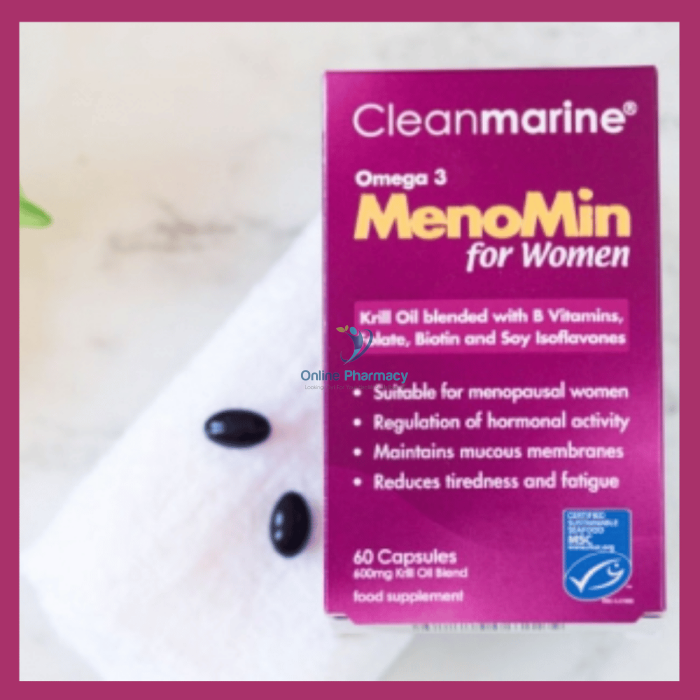 Cleanmarine Menomin For Menopause - 6 Month Supply