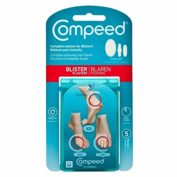 Compeed Blister Plasters Mix Pack - 5 Plasters - OnlinePharmacy