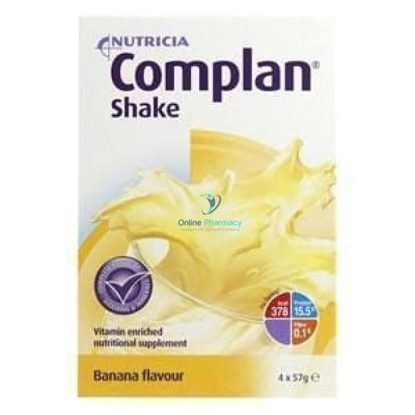 Complan Nutritional Shake Banana - 4 X 57G Nutrition Drinks & Shakes
