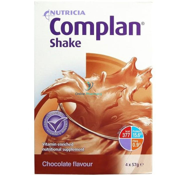 Complan Nutritional Shake Chocolate - 4 X 57G Nutrition Drinks & Shakes