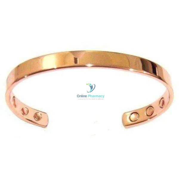 Copper Bangle With 6 Magnets - Plain - OnlinePharmacy
