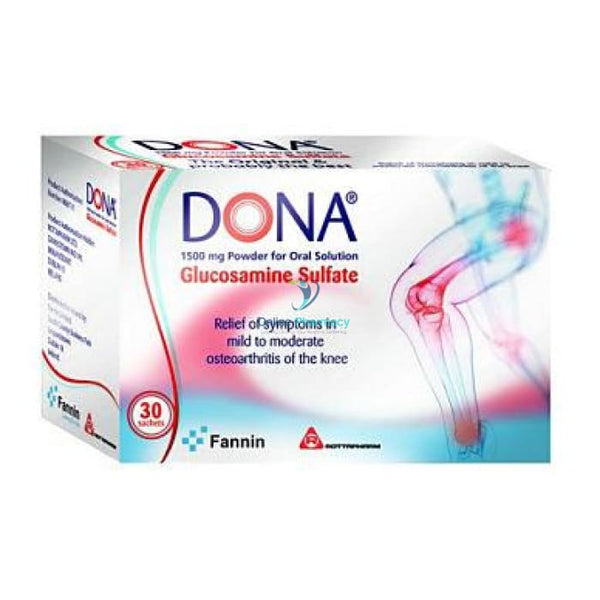 DONA Glucosamine Sulfate 1500mg Powder For Oral Solution - 30 Pack - OnlinePharmacy