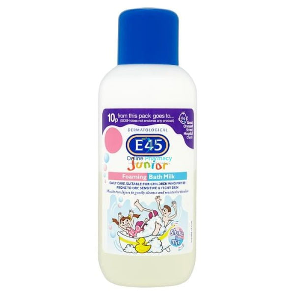 E45 Junior Foaming Bath Milk - 500ml - OnlinePharmacy