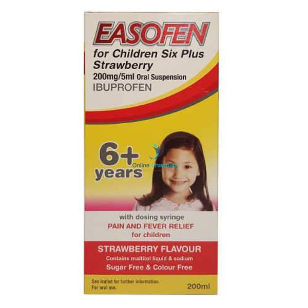 Easofen (Ibuprofen) for Children over Six - 100/200ml - OnlinePharmacy