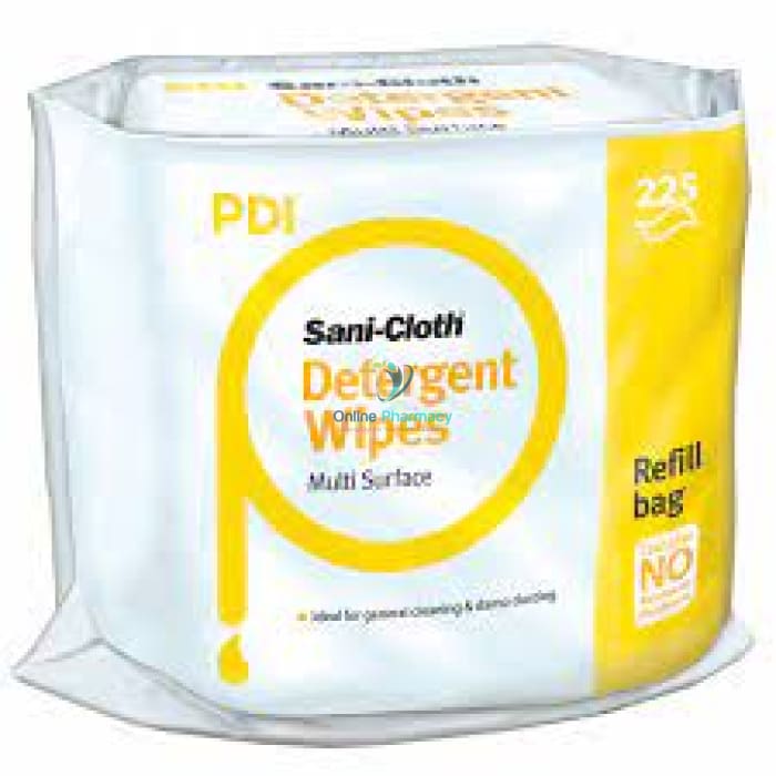 Ecolab Sani Cloth Detergent Wipes - 225 Pack - OnlinePharmacy