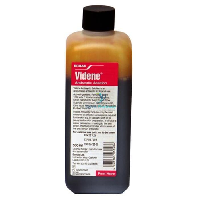 Ecolab Videne Iodine Antiseptic Solution - 500ml - OnlinePharmacy