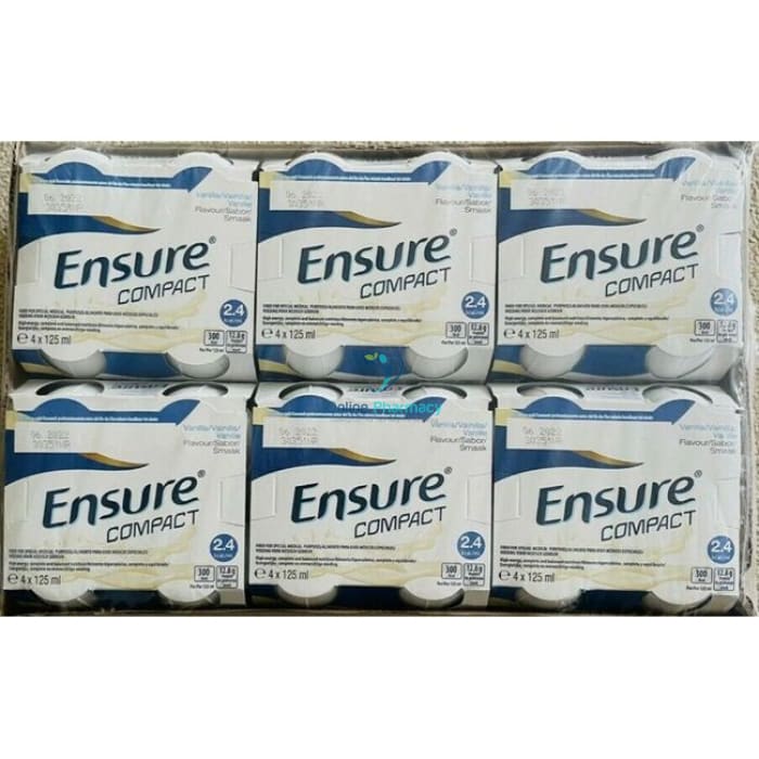 Ensure Compact Vanilla Nutritional Drinks - 24 X 125Ml Case / 4 Nutrition & Shakes