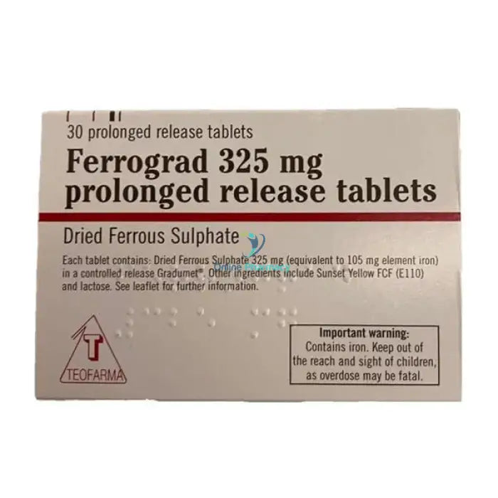 Ferrograd Iron Tablets - 30 Pack - OnlinePharmacy