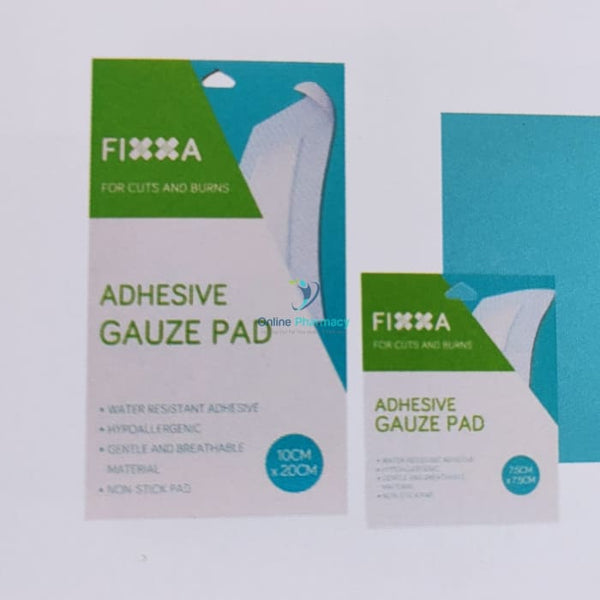 Fixxa Adhesive Gauze Pads 7.5cm x 7.5cm - 6 Pack - OnlinePharmacy