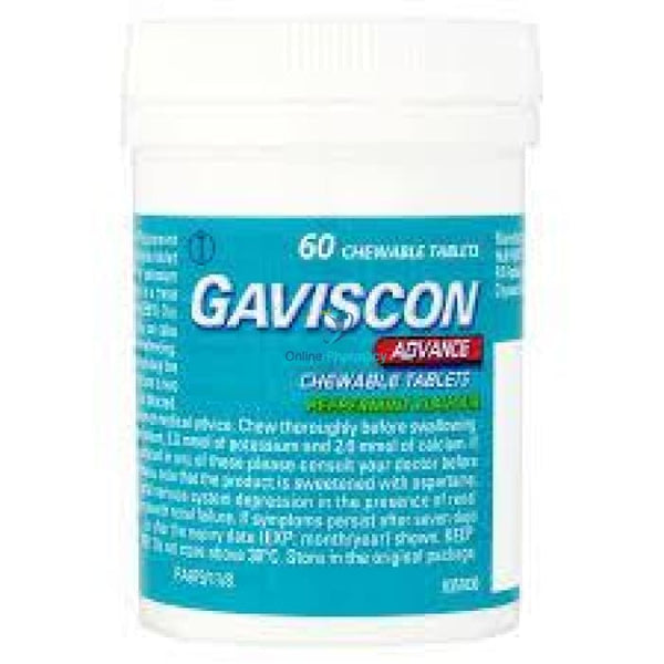 Gaviscon Advance Chewable Tablets - 60 Pack - OnlinePharmacy