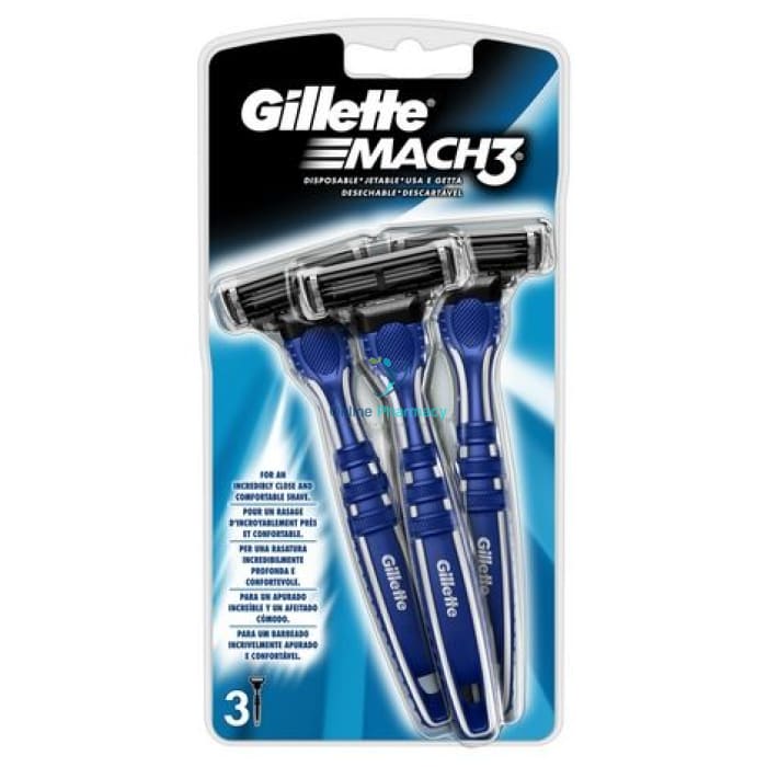 Gillette Mach 3 - 3 Disposable Razor Blade