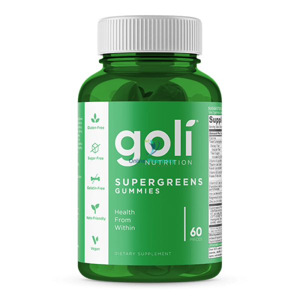Goli Nutrition Supergreen Gummies - 60 pack - OnlinePharmacy