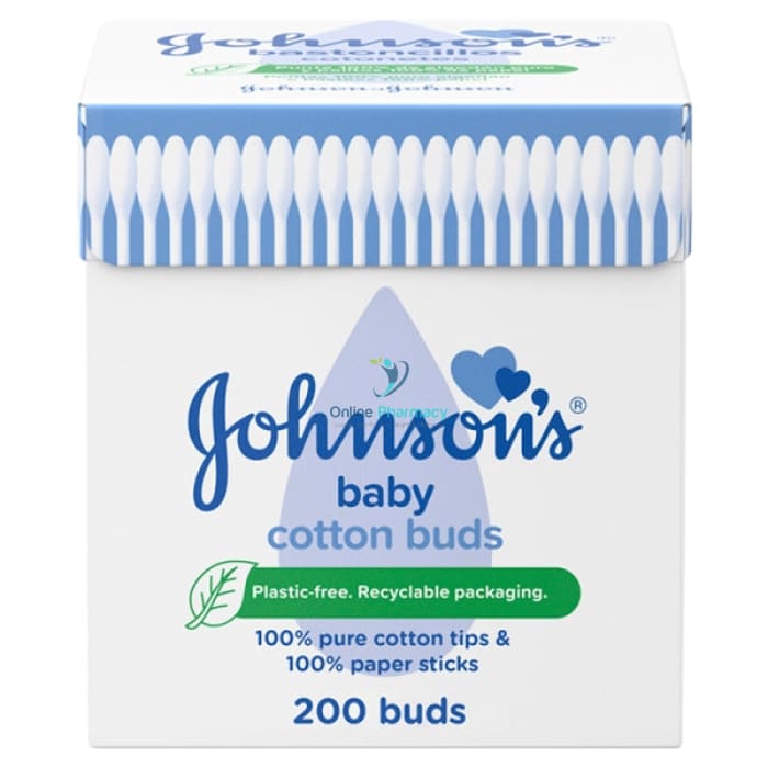 Johnson's Baby Cotton Buds - 200 Pack - OnlinePharmacy