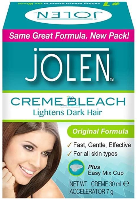 Jolen Creme Bleach Lightens Dark Hair Original Formula - 30ml - OnlinePharmacy