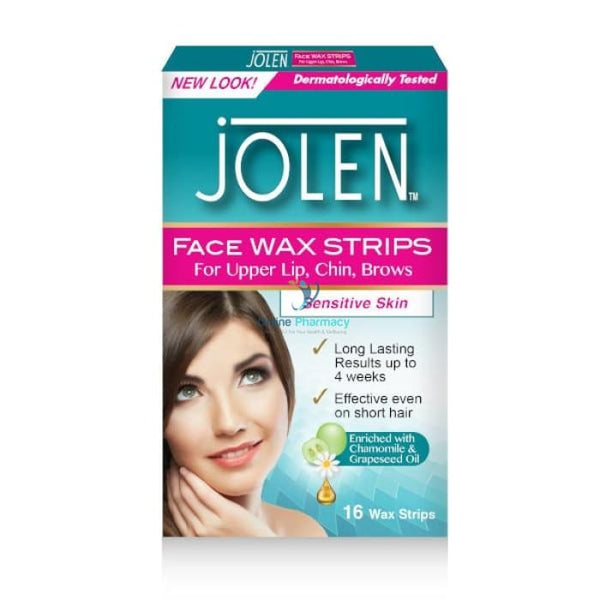 Jolen Face Wax Strips - 16 Pack - OnlinePharmacy