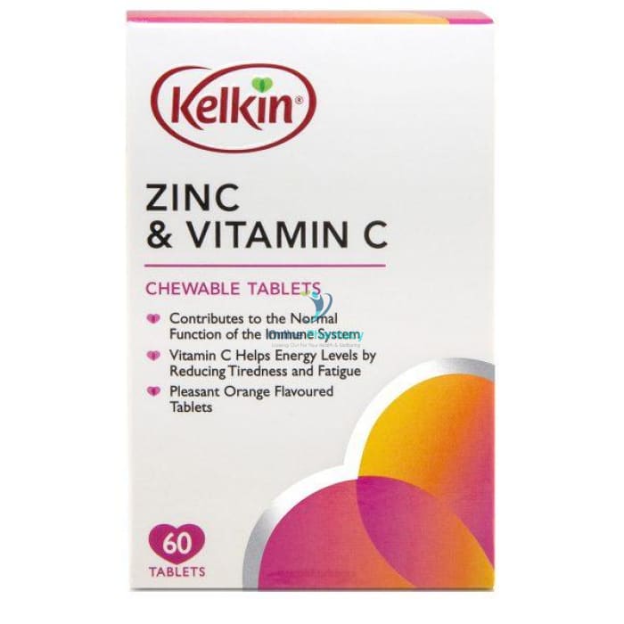 Kelkin Zinc & Vitamin C Chewable Tablets- 60 Pack - OnlinePharmacy