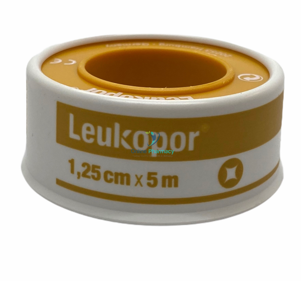 Leukopor Paper Adhesive Tape - 1.25cm x 5m - OnlinePharmacy