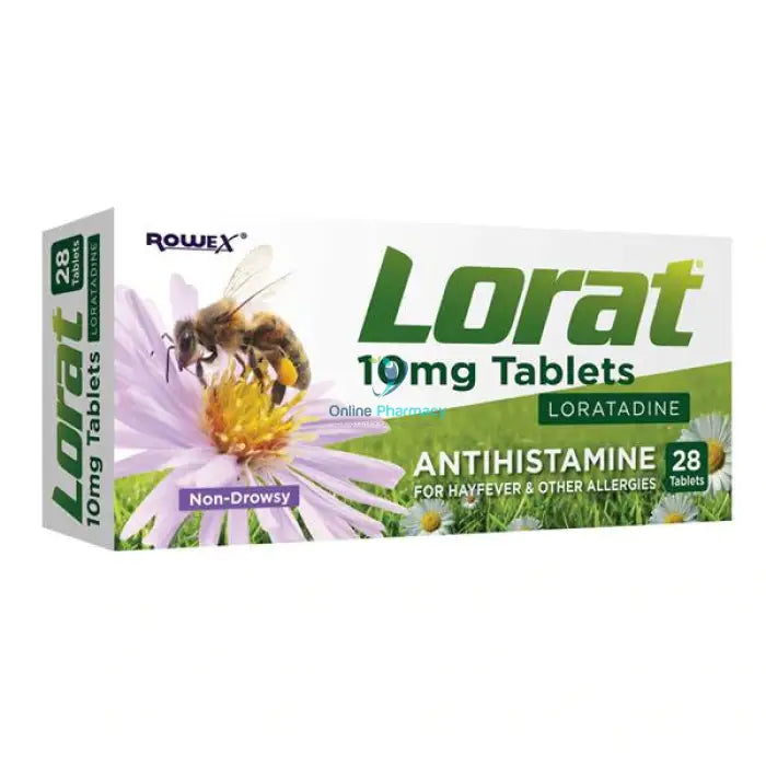 Lorat 10mg Loratadine Tablets - 28 pack