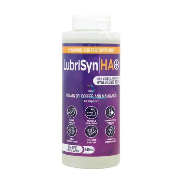 LubriSyn Grape HA Food Supplement - 340ml - OnlinePharmacy