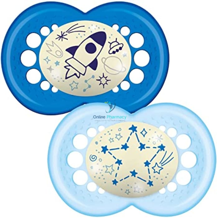 Mam Original Night Glow In The Dark 12+Months - 2 Pack Baby Soothers